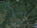 Traccia GPS del percorso trekking del Pratomagno